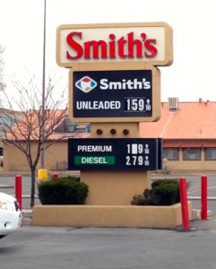Gas $1.59 in Santa Fe, New Mexico, on Jan. 12, 2015.