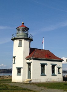 Vashon Lighthouse on the east channel of Puget Sound, across from Tacoma.