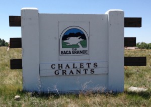 The Welcome sign for the Baca Grande